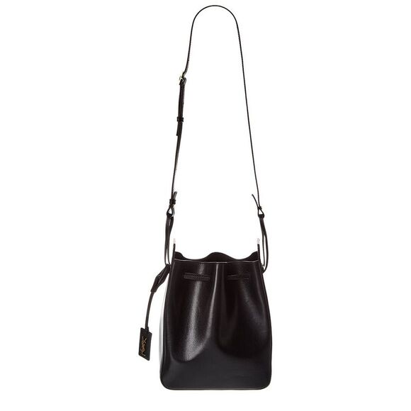 Saint Laurent Small Leather Bucket Bag, Black - Picture 1 of 4
